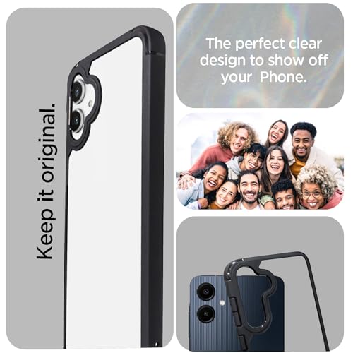 Image of A rtistque Hard Clear Back Cover Case for Samsung Galaxy A06 | Shockproof TPU | Acrylic Armor | Stylish Protective Design - Transparent