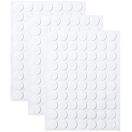 20mm 210Pieces Transparent Putty Traceless Removable Sticky Putty Double-Sided Adhesive Round Putty Multipurpose Tape Nano Gel Mat Waterproof Small Stickers for Wood, Glass, Ceramic, Metal, Plastic
