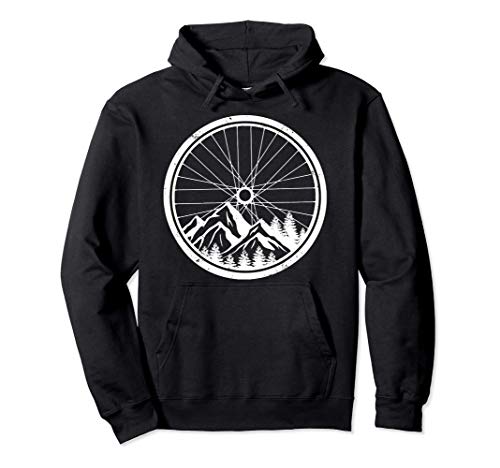 Produktfoto von Mountainbike-Reifen Natur Radfahren Outdoor Biking Biker Pullover Hoodie