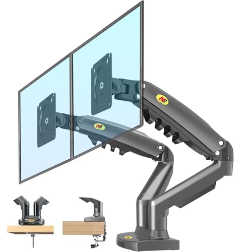 PIX Suporte 2 Monitores 17 a 27 Articulado com Pistão a Gás F160 NB