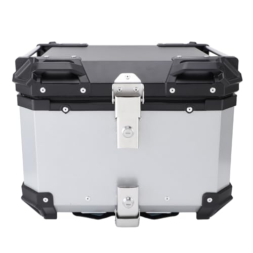 Top case de moto 45L en aluminium pour ranger un casque