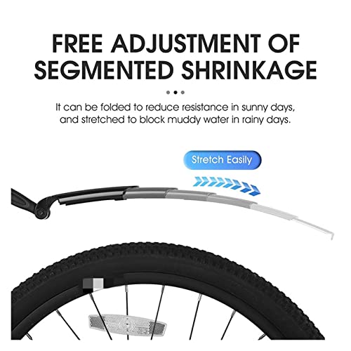 Guardabarros para bicicleta plegable que soluciona las salpicaduras traseras 6