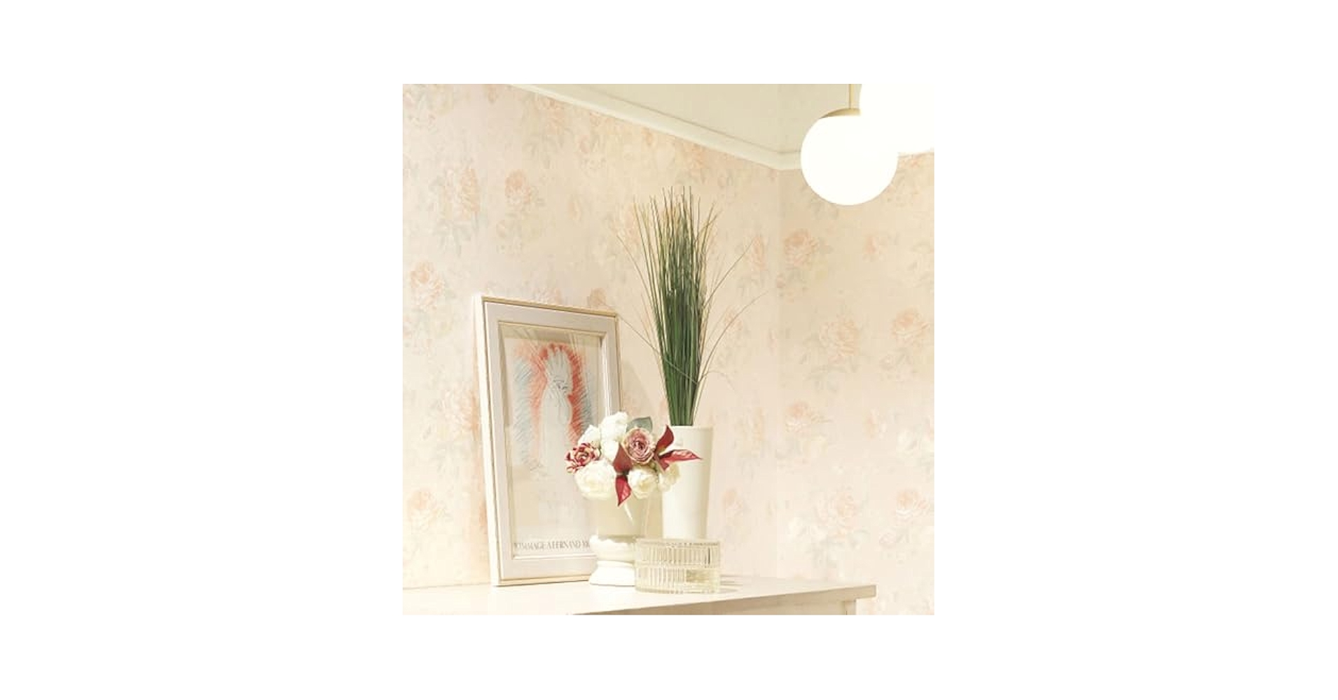 p._.q.30様 Amazon | 壁紙屋本舗 壁紙 のりなし クロス 花柄 ピンク