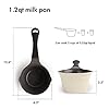 Neoflam-1qt-Saucepan-Butter-Warmer-Milk-BoilingMelting-Pot-Ecolon-Healthy-Ceramic-Nonstick-Coating-PFOA-free-2-Pour-Spouts-Dishwasher-Safe-Ivory Neoflam 1qt Saucepan Butter Warmer Milk Boiling|Melting Pot, Ecolon Healthy Ceramic Nonstick Coating PFOA-free, 2 Pour Spouts, Dishwasher Safe, Ivory