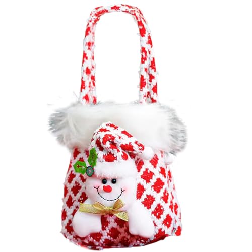 Yplkm Bolsas De Golosinas De Navidad | Con Asa Reutilizable Suministros De Fiesta De Alce,Bolsas De Fiesta Navideñas - Para Decoración Del Hogar Cumpleaños Año Nuevo Boda