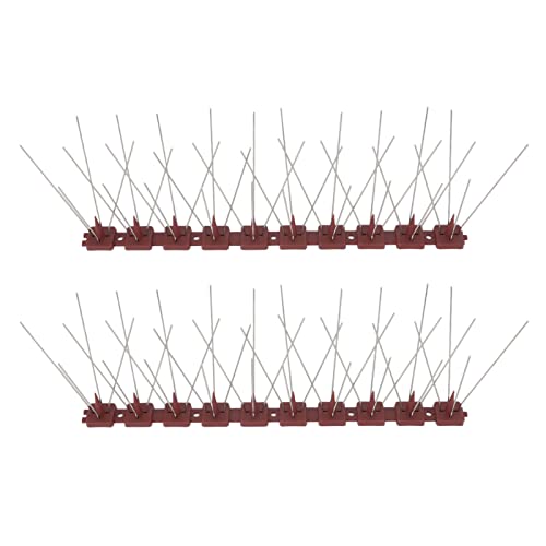 Septpenta 10 Pcs/Set 15 Feet Bird Spikes, Anti Bird Anti Animal Bird Deterrent Spikes