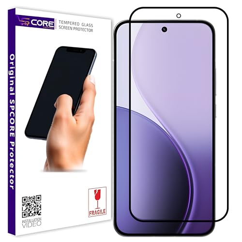 Image of Military-Grade Gorilla Tempered Glass Screen Protector for Oppo Reno 14 Pro 5G (6.83 Inch) | Edge-to-Edge Coverage | 9H Hardness | Easy Installation Kit | Black | Pack of 1