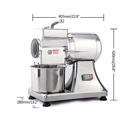 Zz Pro Commercial Electric Food Cheese Shredder Grater 0.75Hp/550W With Stainless Steel Blade For Cheese & Bread, Hard Chocolate, Ginger, Garlic And More On #TOP4