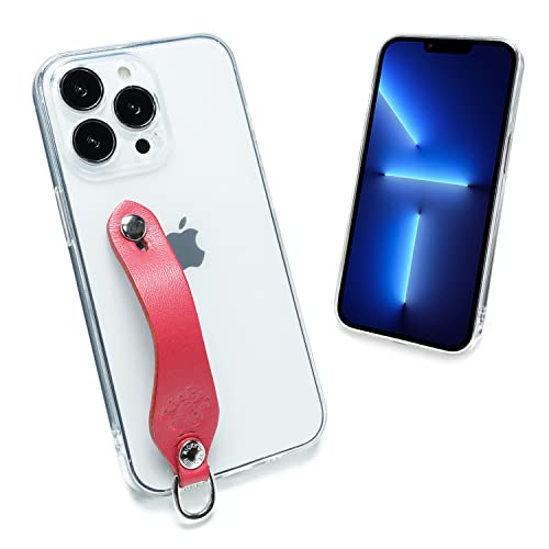 【売り切り】 SGC iPhone13Proとの互換性あり シンプルグリップケース2 栃木ピンク 【右手持ち】 iPhone13Pro TPU 栃木レザー 革 本革 天然皮革 リッキーズ