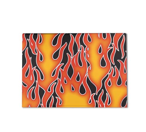 Image of Gaming Skin Compatible with HP Envy x360 16 inch (2023) - Hot Flames - Premium 3M Vinyl Protective Wrap Decal Cover - Easy to Apply | Crafted in The USA by MightySkins
