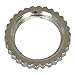 Jameco Valuepro P3345 Round Knurl Nut, M6 x PO.5, Audio, Jacks and Adapters, Nickle Plated (Pack of 10)