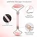 Jade Roller & Gua Sha, Face Roller, Facial Beauty Roller Skin Care Tools, BAIMEI Rose Quartz Massager for Face, Eyes, Neck, Body Muscle Relaxing and Relieve Fine Lines and Wrinkles