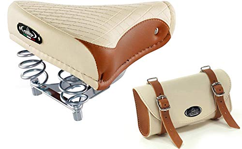 Adatto per sella da città e per cyclette. Assorbe i dossi stradali ed evita i punti di pressione durante la pedalata. Il sistema a doppia molla offre un eccellente assorbimento degli urti. Dimensioni: 25 x 20 cm. Peso: 850 g