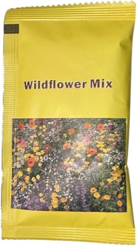 10g Packet UK Wildflower Seed Mix Annual & Perennial Meadow Square metres Attracts Bees & Butterfly