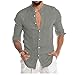 Innerternet Hemd Herren Langarm Hemden Regular Shirt Freizeithemd Business Langarmhemd Passform Flanellhemd Herrenhemd Langärmlig Langarm Sommerhemd Leinenhemd Locker Flowy Markenhemd