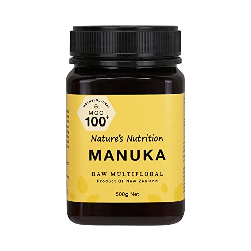 Natures Nutrition Raw Multifloral Manuka Honey MGO 100+ 500g