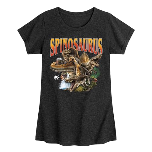 Jurassic World: Rebirth - Spinosaurus - Toddler and Youth Girls Fitted Short Sleeve Graphic T-Shirt