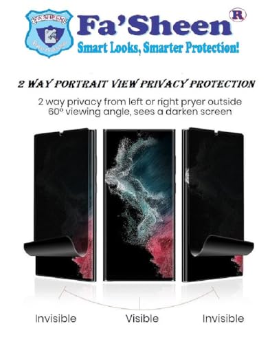 Image of FASHEEN Matte Privacy Screen Guard Compatible With Oppo Reno11 Pro CPH2607 Anti Peep 2 Way Privacy Full Coverage Self Healing Screen Protector, Flexible Matte Finish TPU Not a Tempered Glass
