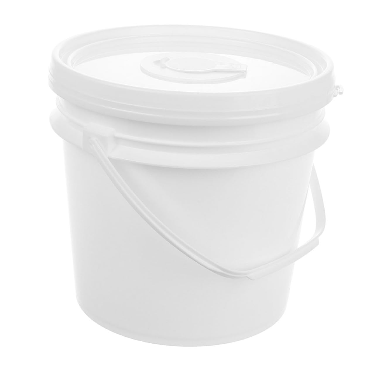 Unomor White Plastic Wipe Dispenser Lid Large Capacity Wipes Bucket for Bathroom Portable Car Use Airtight Seal for Sensitive Skin Care