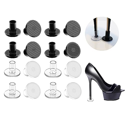 Image of Heel Protectors Heel Caps for High Heels Boot Heel Replacement for Women Walking on Grass Non-Slip Heel Covers