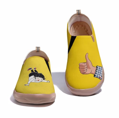 Art Design Men's Fashion Sneaker Slip On Casual Loafers Stylish Lightweight Comfort Travel Shoes