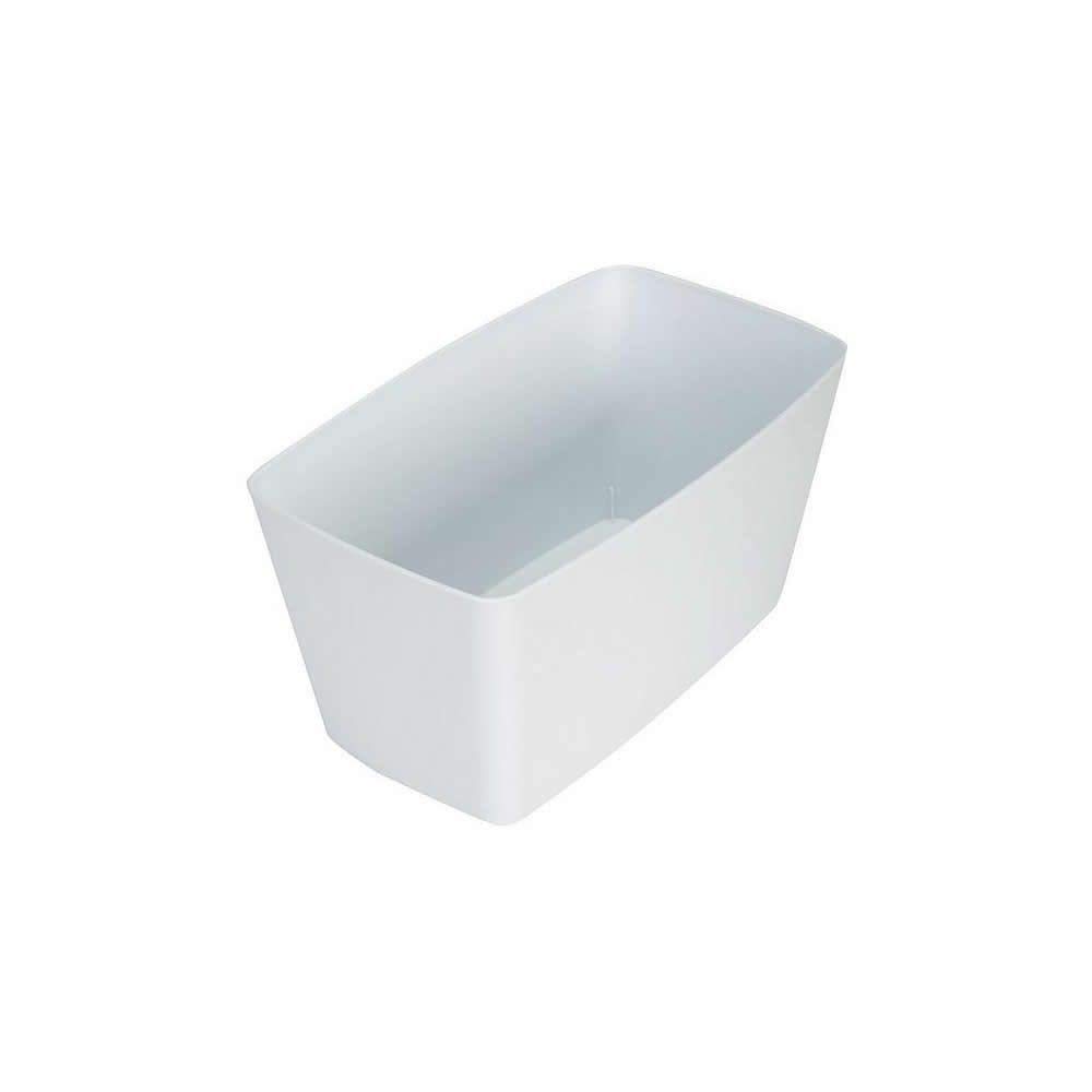 Wham Studio Ice White Rectangular Plastic Trough - 30cm - 4 Pack
