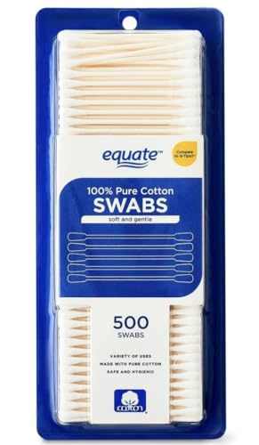 100% Pure Cotton Swabs, Soft and Gentle, 500 Count