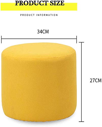 Tabouret pouf de sol de couleur unie avec textile dehoussable lavable pour studio - 4