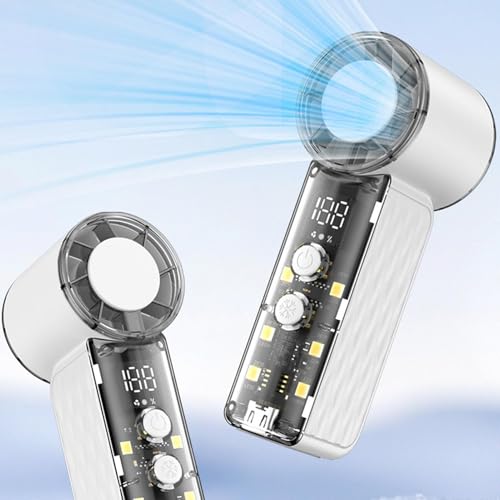 Miniventilador de mano portátil ideal para paseos y viajes bajo el sol 4