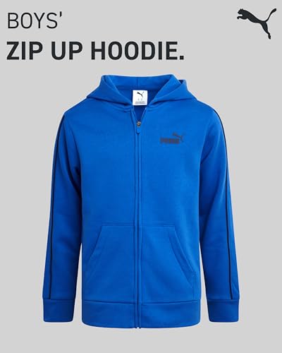 PUMA Boys Zip Up Hoodie - Cozy Performance Fleece Kids Zip Up Hoodie for Boys - Athletic Sweatshirt for Sports and Daily Wear2