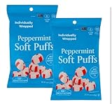 Peppermint Soft Puffs Candy, Individually Wrapped Mints (2 - Pack)