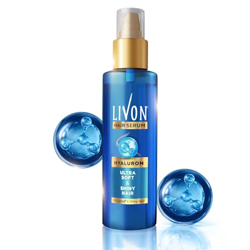 Image of Livon Hyaluron Hair Serum for women & men | 2X Softer & Shiny Hair | Hair Serum for Dull & Dehydrated Hair | 48ml
