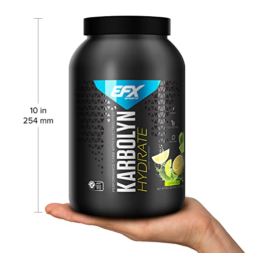 Efx Sports Karbolyn Hydrate | Sugar-Free Sports Drink | Carbohydrate Supplement Powder + Electrolytes | Carb Load, Energize, Improve & Recover Faster | Easy To Mix | Lemon Lime (4 Lb 1.5 Oz) #TOP2