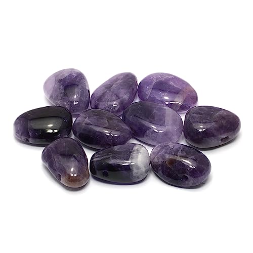 CrystalAge Chevron Amethyst Drilled Tumble Stone
