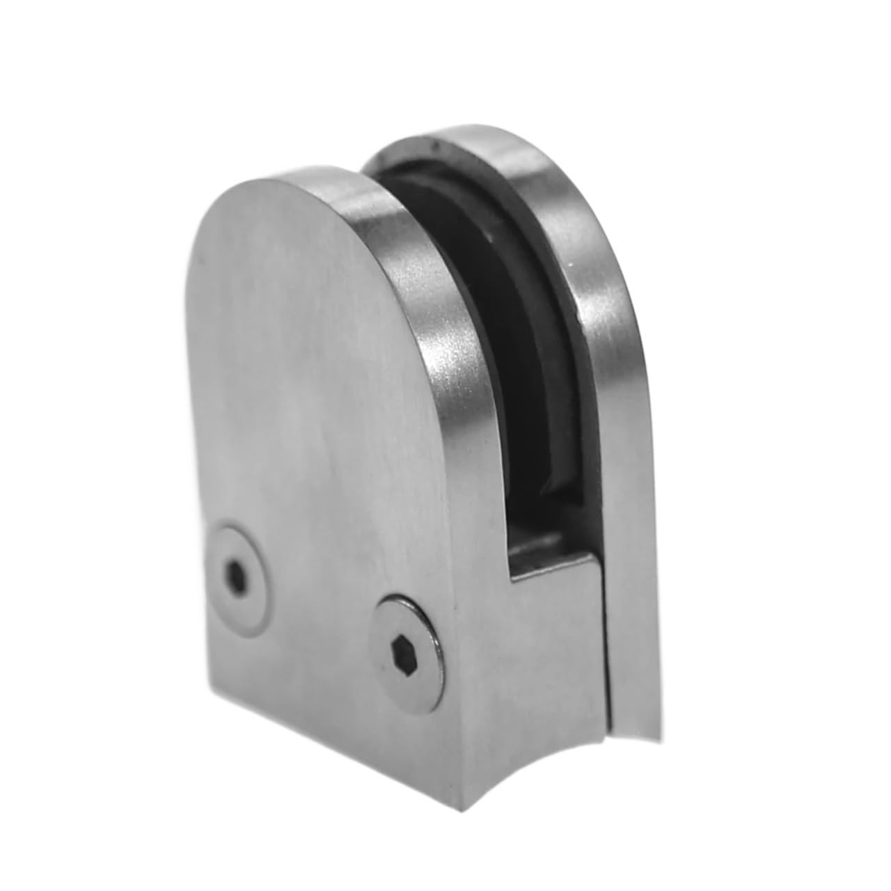 Pince à verre sans cadre inox pour escalier et tube 48.3
