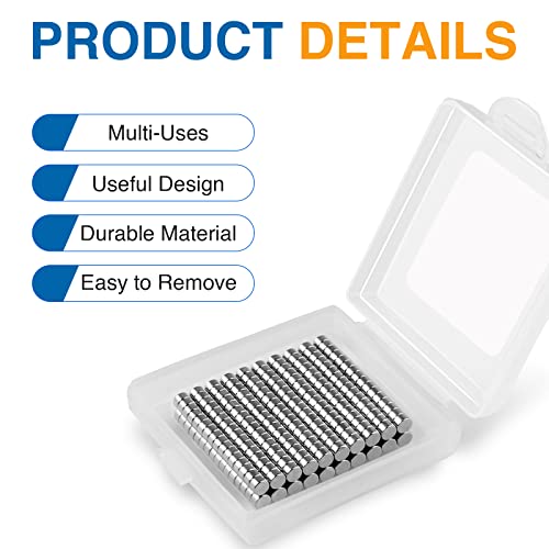 Image of TRYMAG Small Refrigerator Magnets 200Pcs, Multi-Use Rare Earth Tiny Neodymium Round Disc Magnets for Fridge, Whiteboard, Crafts, Billboard, Office