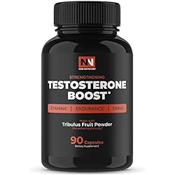 Testosterone Booster for Men | With Tongkat Ali, Tribulus Terrestris, Horny Goat Weed, Saw Palmetto, Longjack, Zinc, and More | Stamina & Muscle Growth Support | 90 Capsules (1-Month Supply)