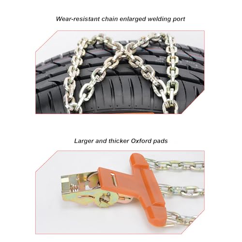 Cadenas de acero ligeras y resistentes para neumaticos 6