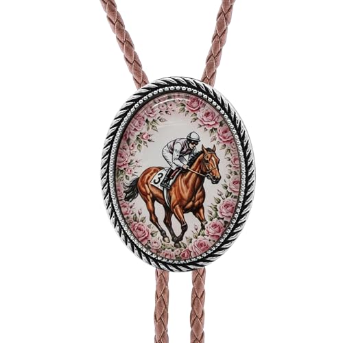 Image of Jeilwiy Bolo Tie for Men Western Cowboy Gothic Bolo Tie Necklace Halloween | Glow in Dark Bolo Tie for Men Women, 3D Halloween Bolo Tie, Gothic Western Ties, String Ties for Men Rodeo Leather Necktie