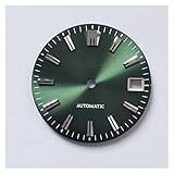 Taille: 28,5 mm GREnTiNS Regarder Le Cadran Mod Bouleau Grain de Bois Grain d\'eau de mer Compatible for SKX007 Compatible for NH35 NH36 6R15 Mouvement Universel (Length : GS Logo, Metal Color : Light Yellow Color)