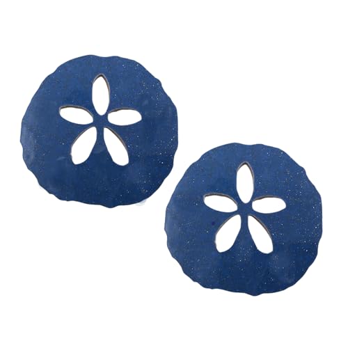 Marcador de escalones para piscina de porcelana azul brillo 2 pzas