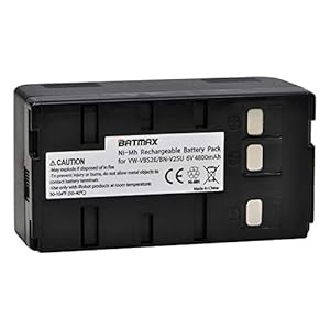 Batmax 4800mAh BN-V25U Battery for JVC BN-V10U, BN-V11U, BN-V12U, BN-V14U, BN-V15, BN-V18U, BN-V22U, BN-V24U, BN-V25U PANASONIC PV-BP15 PV-BP17 Cameras