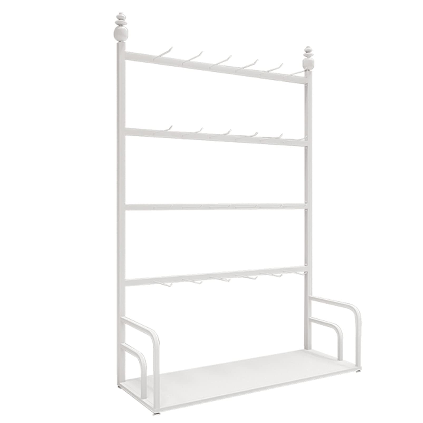 HADECOLL Heavy Duty Metal Display Rack, Multifunctional Storage Shelf For Clothing, Accessories, And Jewelry Organization
