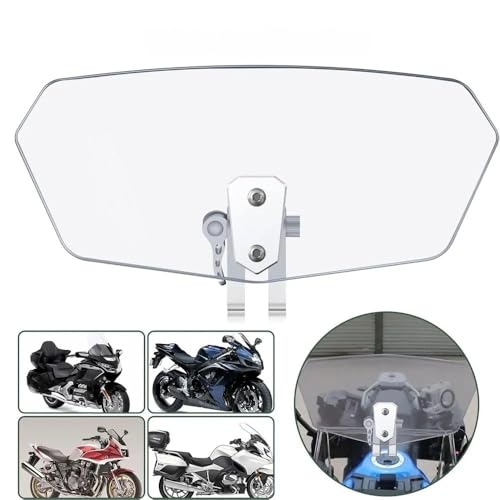 Extension de pare-brise moto robuste avec pince de fixation stable