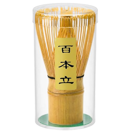 Clay&Fire Matcha Besen Whisk - Matchabesen 100-zinkiger handgefertigter Rührbesen für die authentische Matcha Zubehör Traditioneller Japanischer Chasen Matcha-Schneebesen