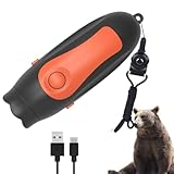 YXHH新登場 熊よけ 大音量 電子ホーン 135dB 自然界に無い警告音が効果的 【USB 充電式で、製品本体に内蔵バッテリーが付いているため、電池を頻繁に交換する必要がありません。】 押すだけ簡単 衛生的 3種類の音 オレンジ