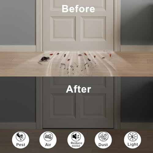 Trisiki Strong Adhesive Foam Insulation Tape, Weather Strip for Doors and Windows Insulation, SoundProof Door Insulation Strip, Weatherproof, Anti-collision, Anti-bug, Shockproof(1 In x 3/8 In x 13Ft)