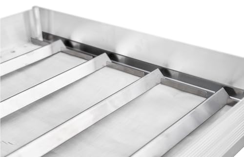 Fireside Outdoor Frontier Grates 5lbs wgt- Camp Oven Square Grill Grates for Pop Up Fire Pit Dutch...