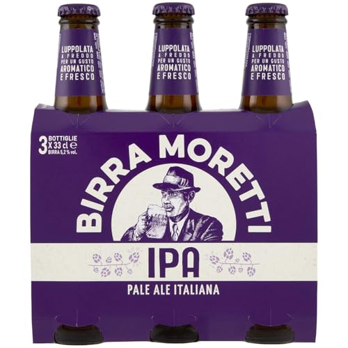 Birra Moretti IPA - Italian Pale Ale, 3 x 330ml, 990 millilitro, 1