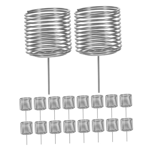 IWOWHERO Cesto per Fertilizzante per Bonsai in Acciaio Resistente senza Coperchio Scatola Cilindrica per la Nutrizione Mirata di Orchidee e Piante in Vaso Set da 20 Pezzi per